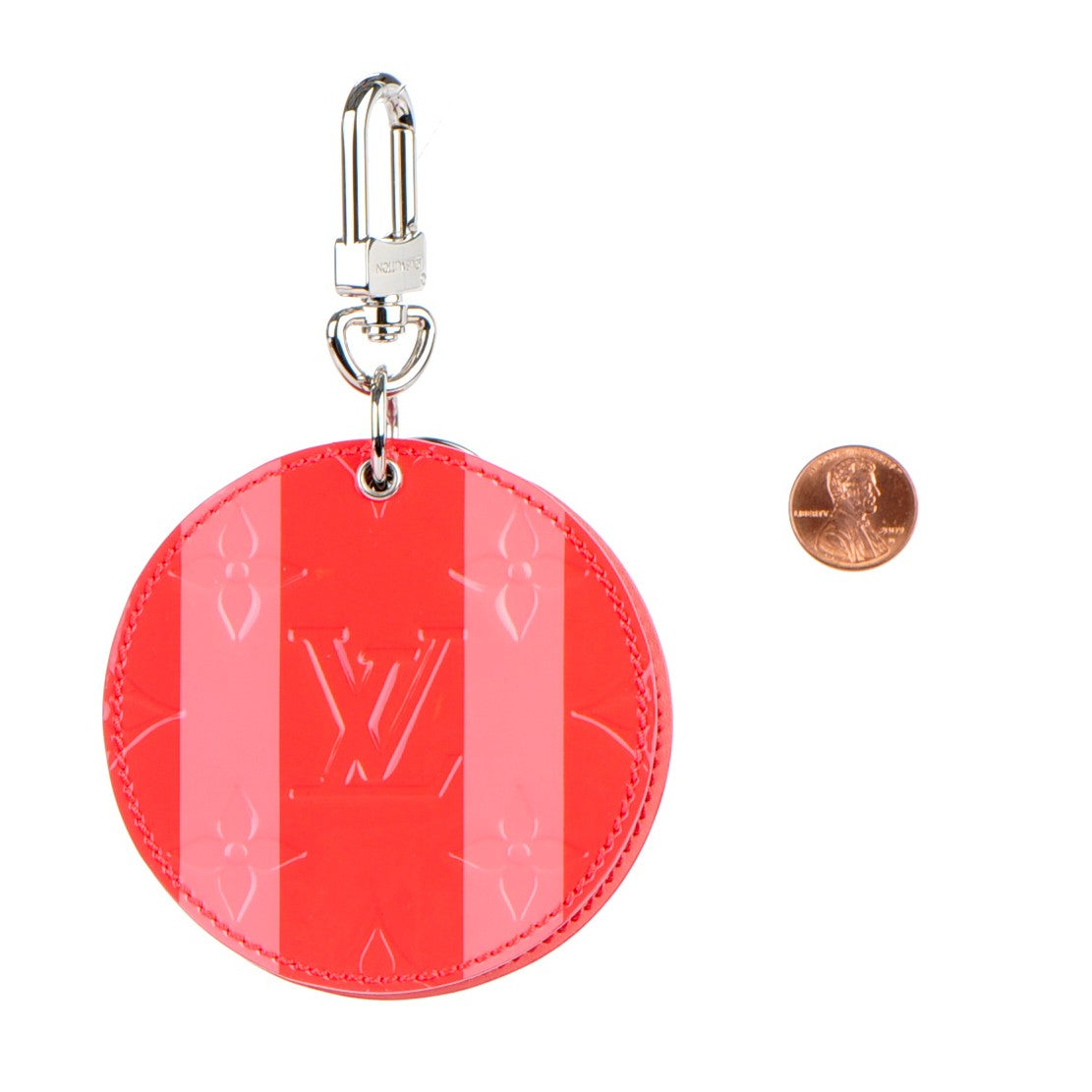 Vernis Rayures Mirror Bag Charm Poppy