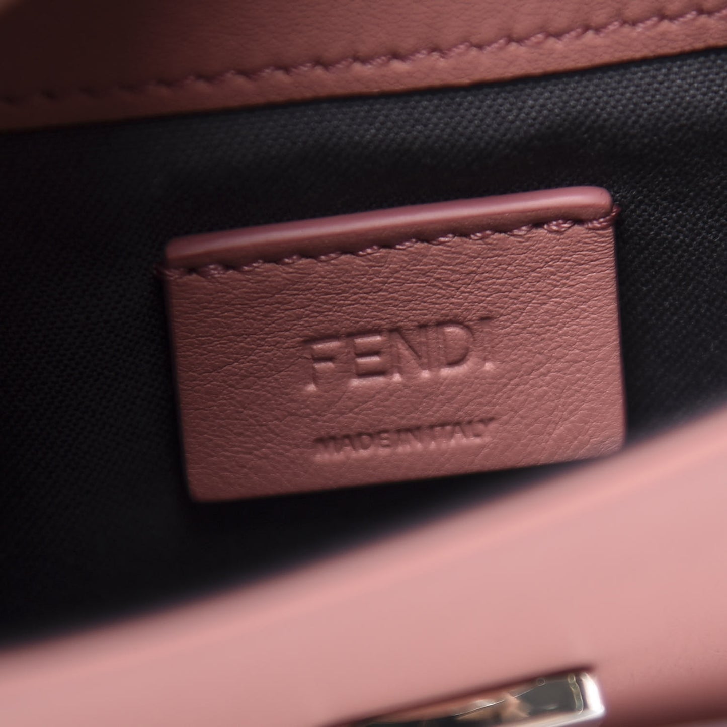 Vitello Studded Tube Wallet on Chain Pink