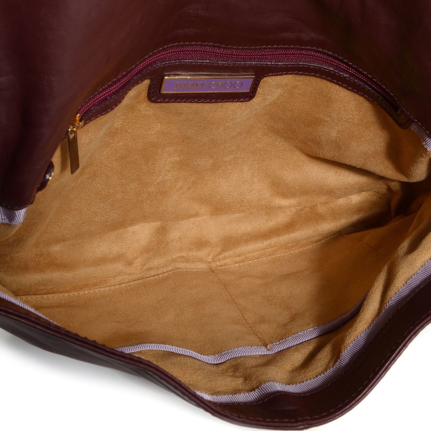 Leather Arad Clutch Burgundy