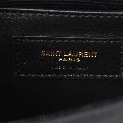 Saint Laurent Grain De Poudre Small Monogram Kate Satchel Black 7 of 7