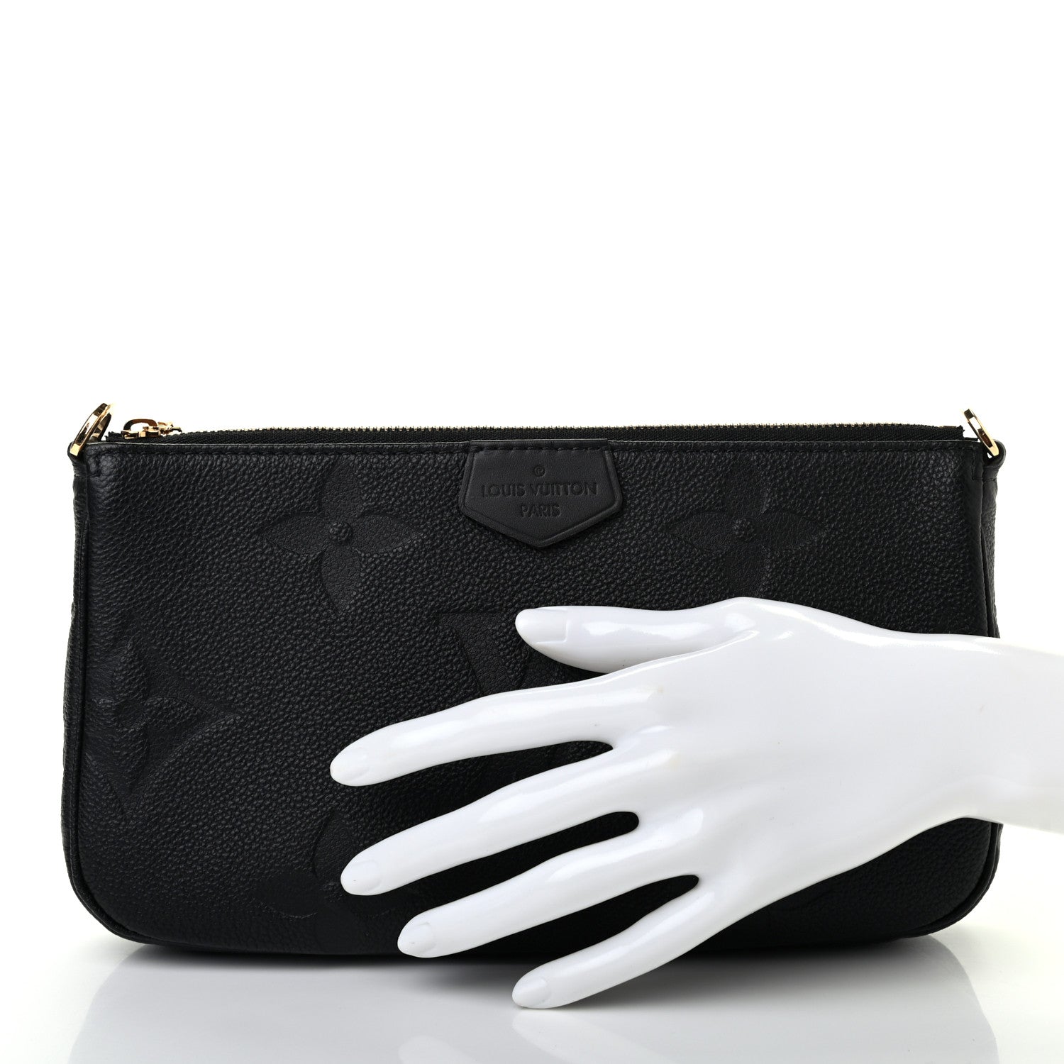 Louis Vuitton Empreinte Monogram Giant Multi Pochette Accessories Large Pochette Black 2 of 7