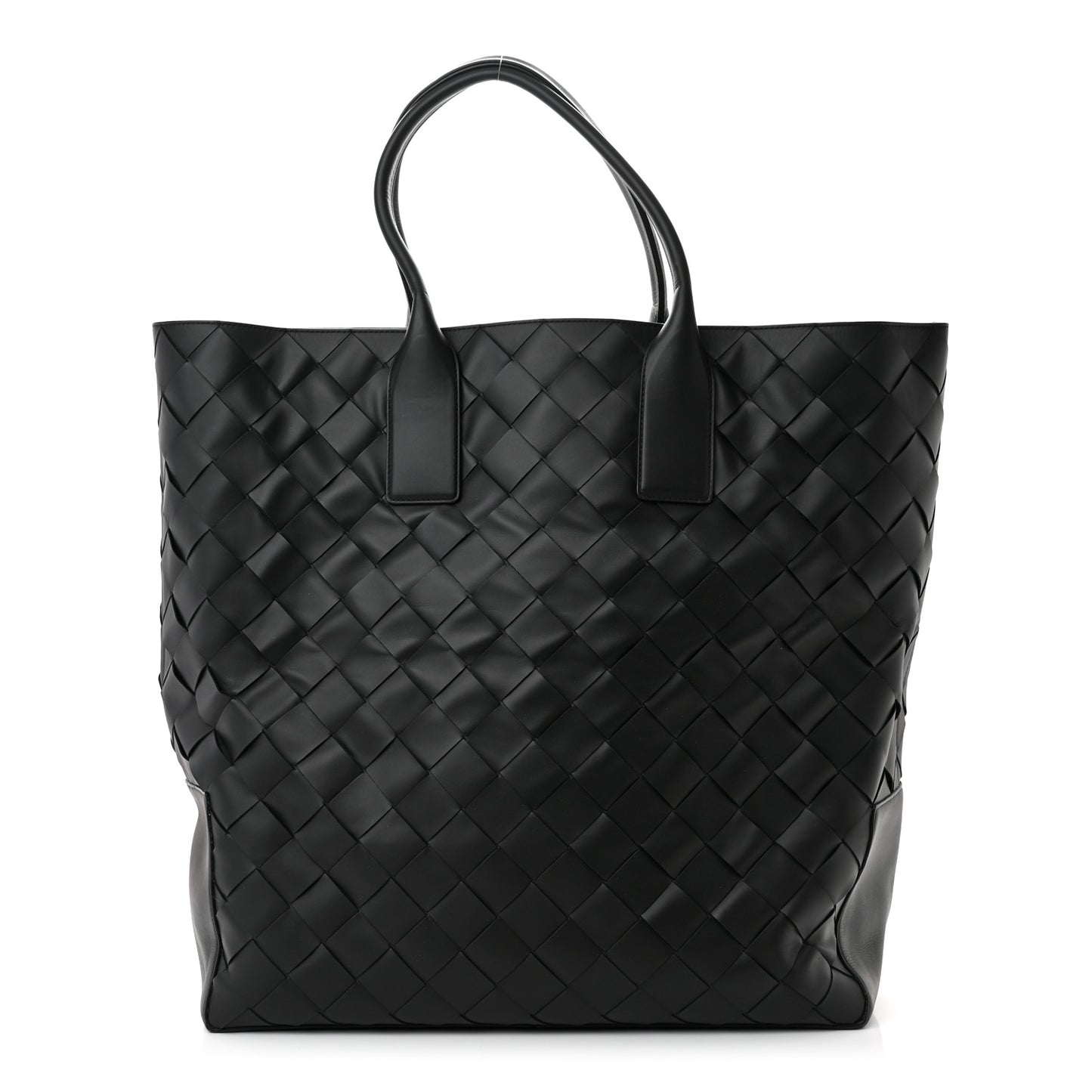 Nappa Intrecciato Shopping Tote Black