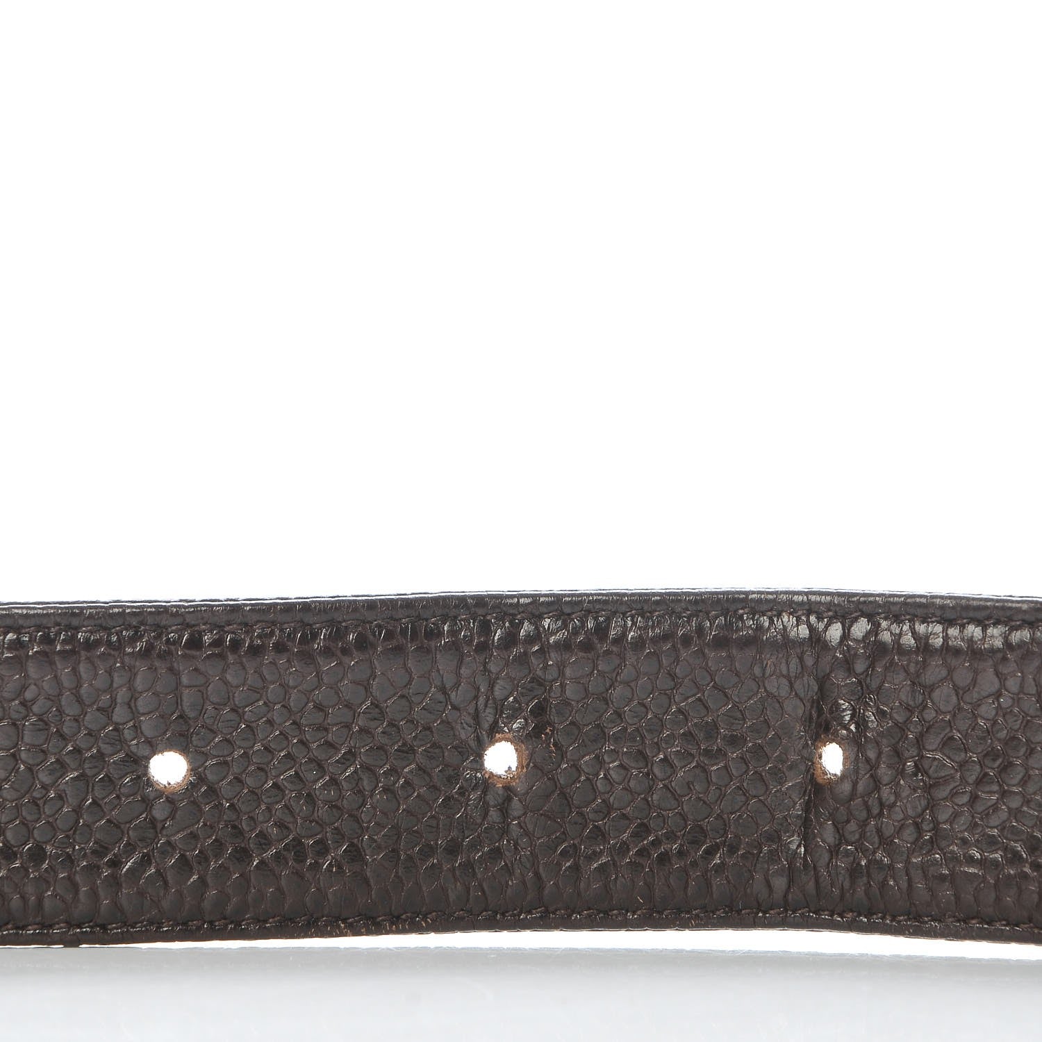 Chanel Caviar Chain Belt 65 26 Dark Brown 5 of 5
