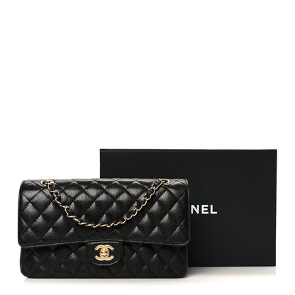 Chanel Caviar Quilted Medium Double Flap Black 12 of 12