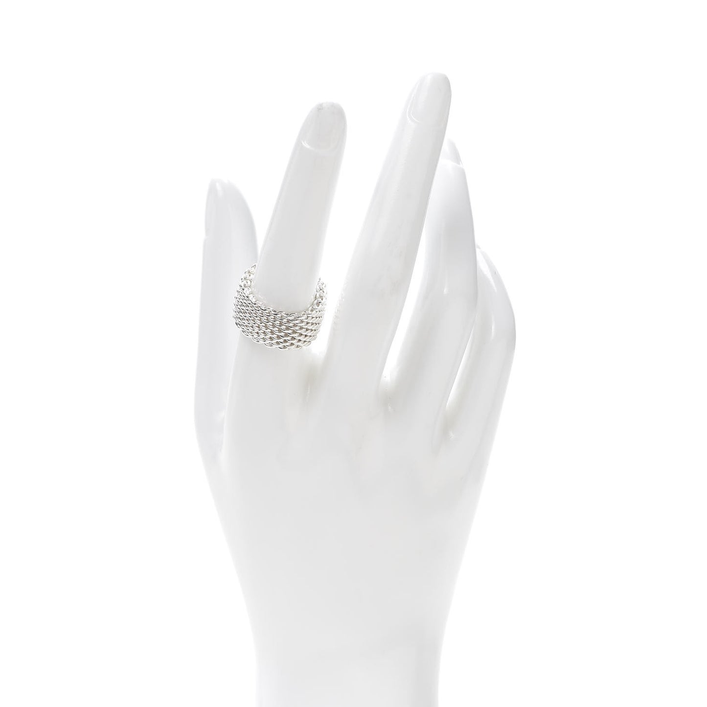 Sterling Silver Somerset Mesh Ring 56 7.5