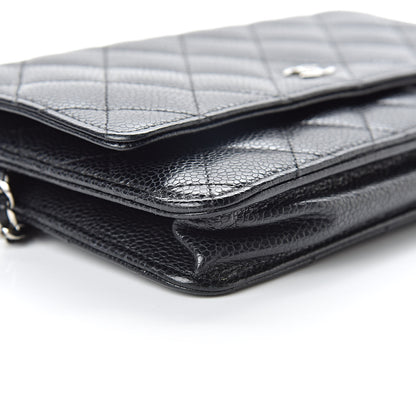 Chanel Caviar Quilted Wallet On Chain WOC Black 10 of 15