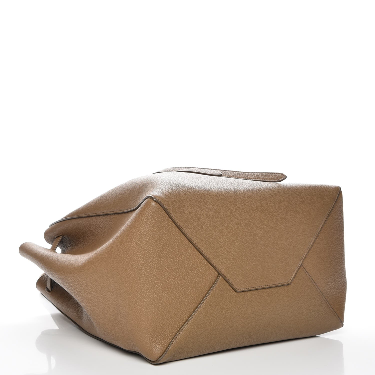 Celine Soft Grained Calfskin Small Belt Cabas Phantom Brown 3 of 5