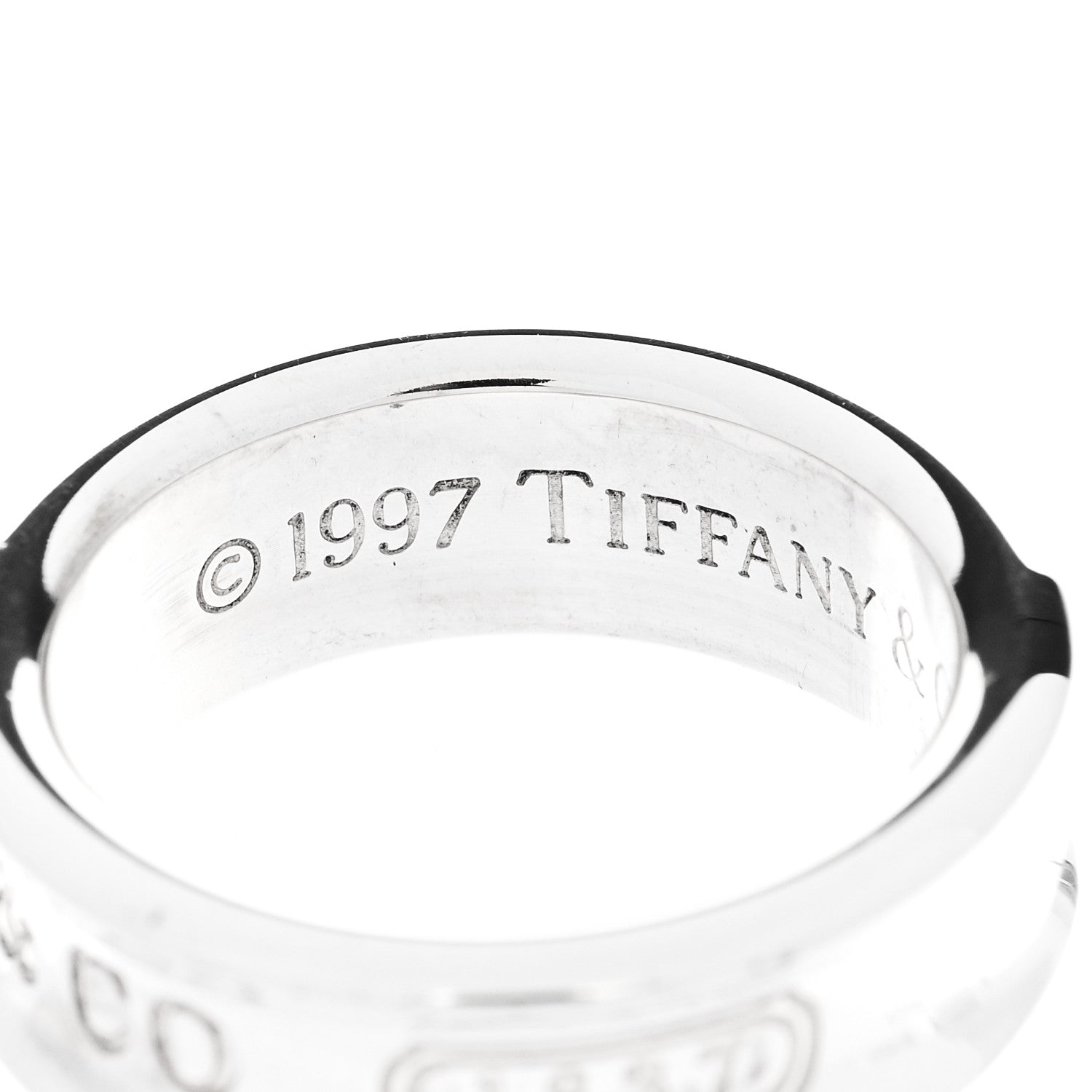Tiffany Sterling Silver 1837 Band Ring 54 6.75 4 of 5