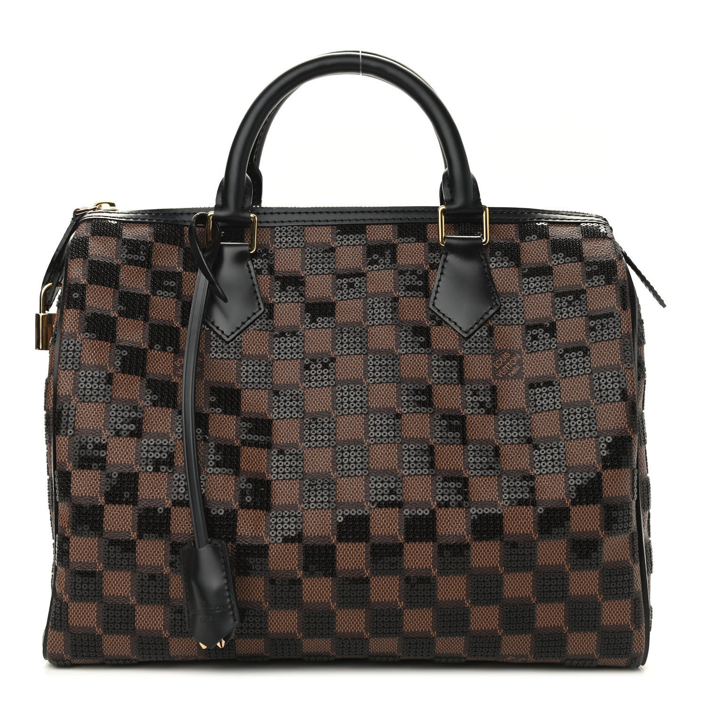 Damier Paillettes Speedy 30 Black