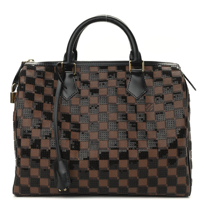 Louis Vuitton Damier Paillettes Speedy 30 Black 1 of 9