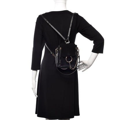 Chloe Suede Calfskin Mini Faye Backpack Black 2 of 10