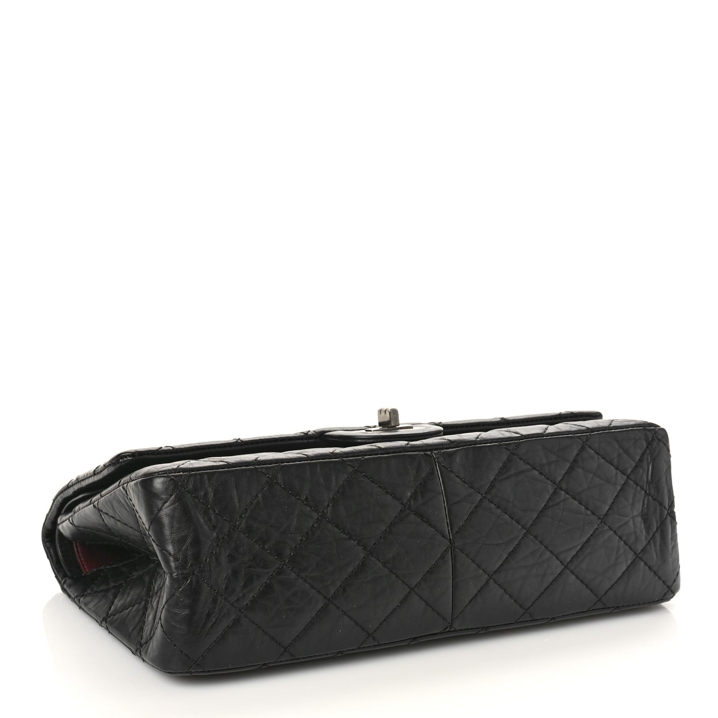 Aged Calfskin Quilted 2.55 Reissue 226 Flap Black
