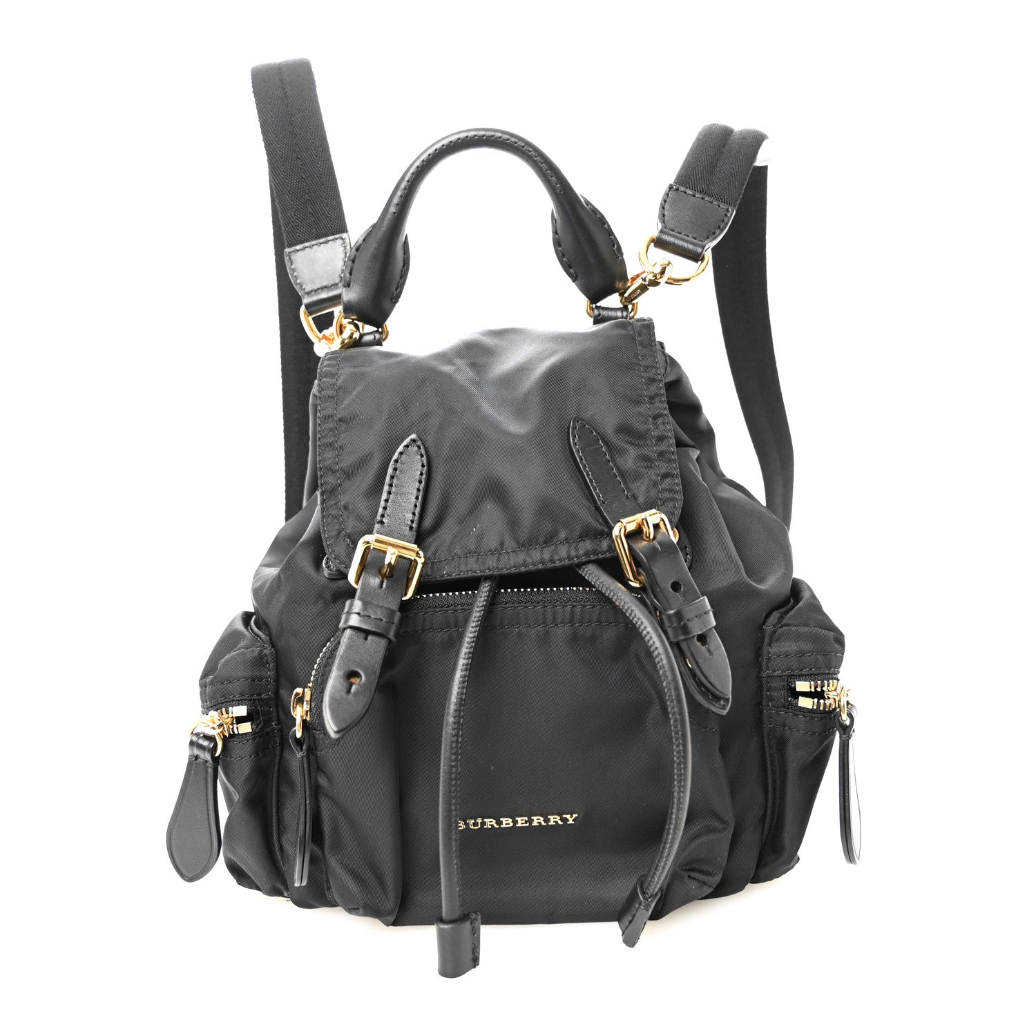 バーバリーバッグ Burberry Nylon Small Crossbody Rucksack Backpack Black 1864127