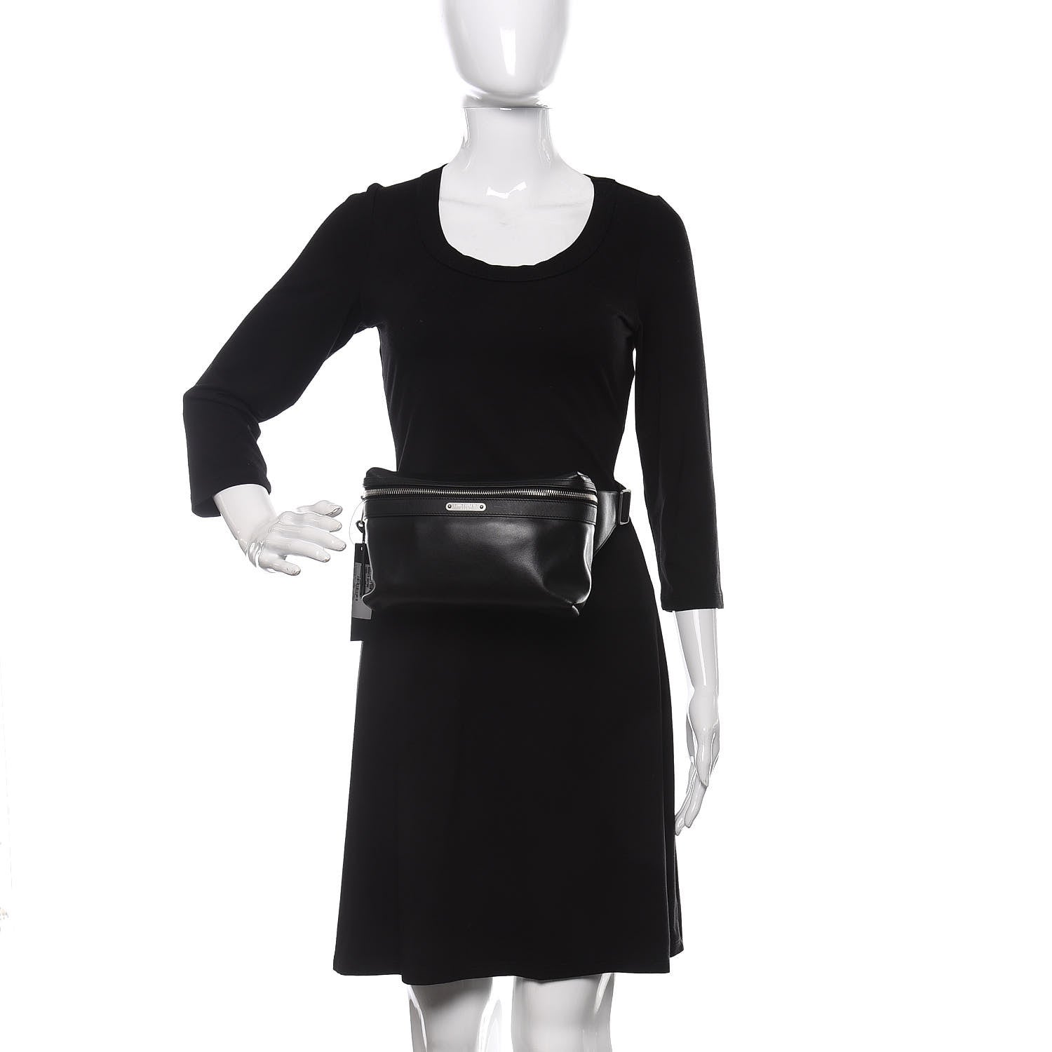 Saint Laurent Calfskin City Belt Bag Black 2 of 9