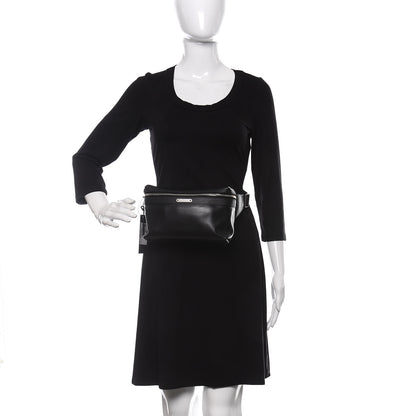 Saint Laurent Calfskin City Belt Bag Black 2 of 9