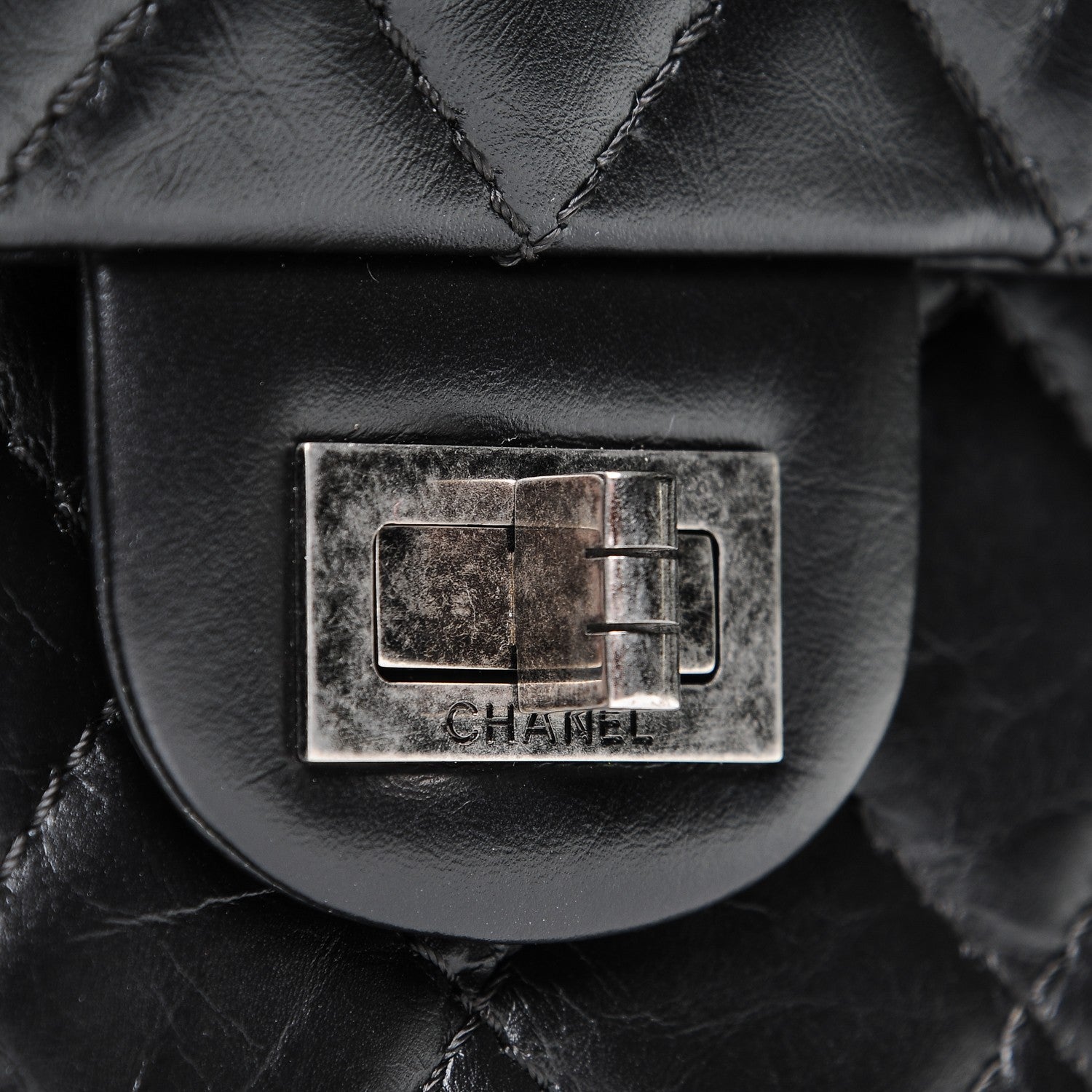 Chanel Aged Calfskin Quilted 2.55 Reissue 226 Flap Black 8 of 8