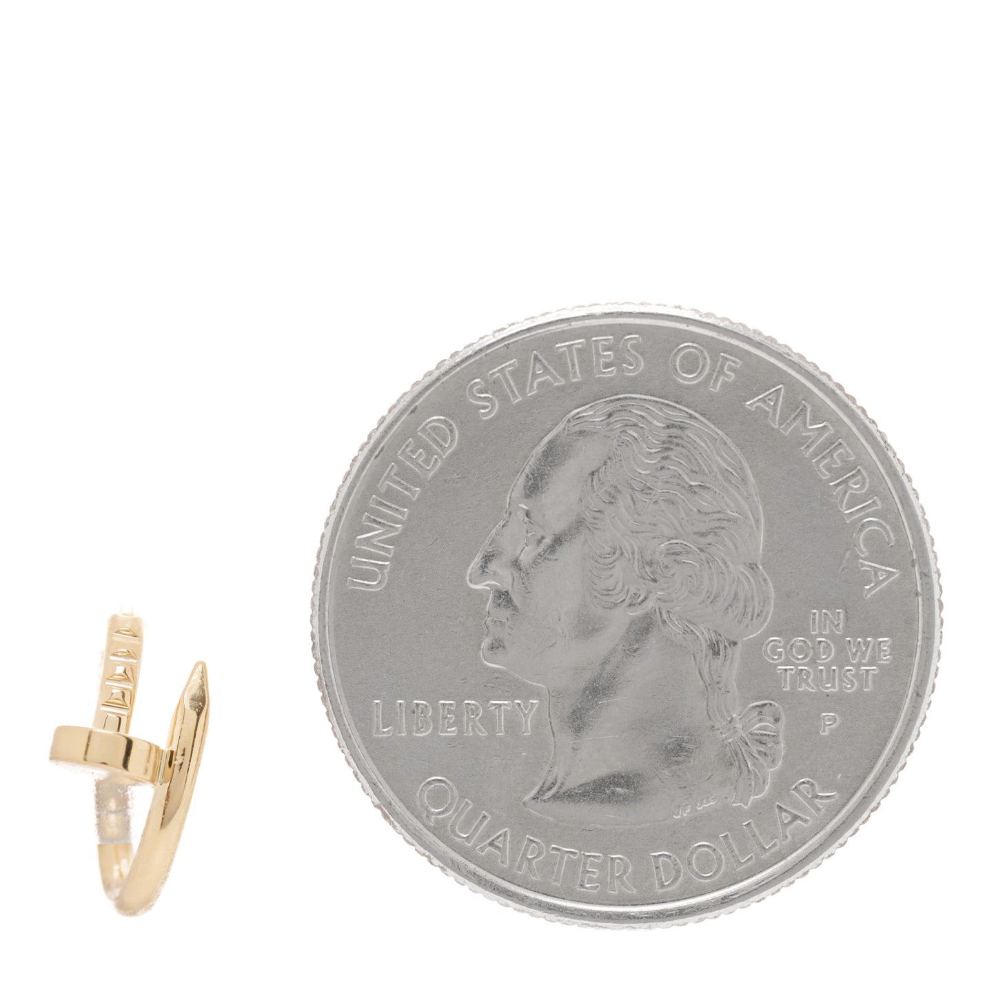 18K Yellow Gold Juste Un Clou Single Hoop Earring