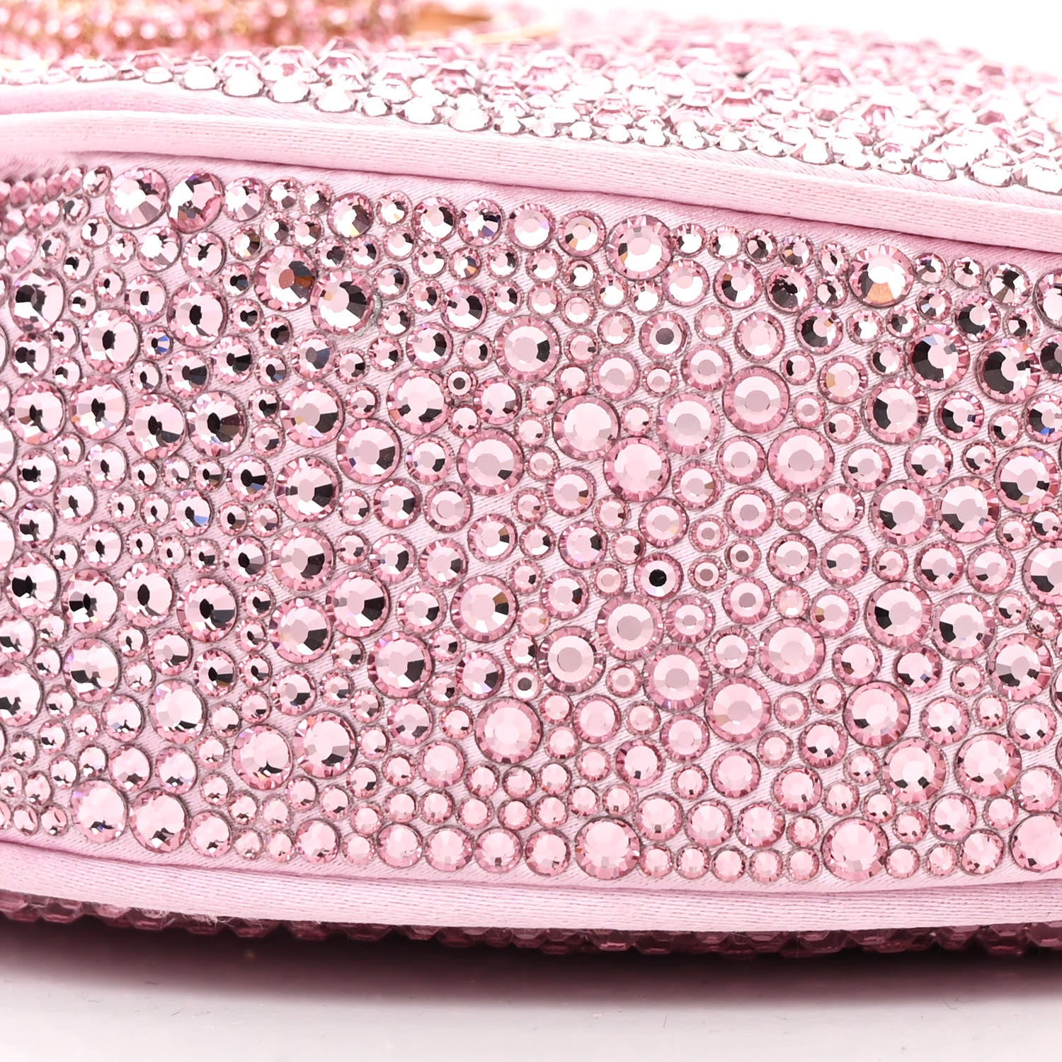 Versace X DUA LIPA Crystal Repeat Mini Hobo Pink 10 of 10