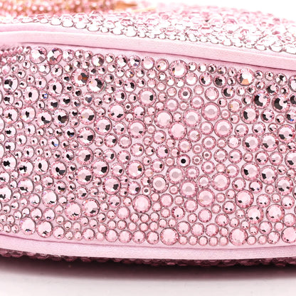Versace X DUA LIPA Crystal Repeat Mini Hobo Pink 10 of 10