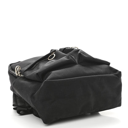 Off-White Canvas Quote Backpack Black 4 of 13