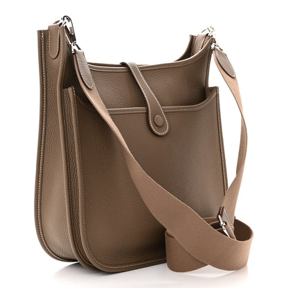 Hermes Taurillon Clemence Evelyne III PM Etoupe 3 of 11