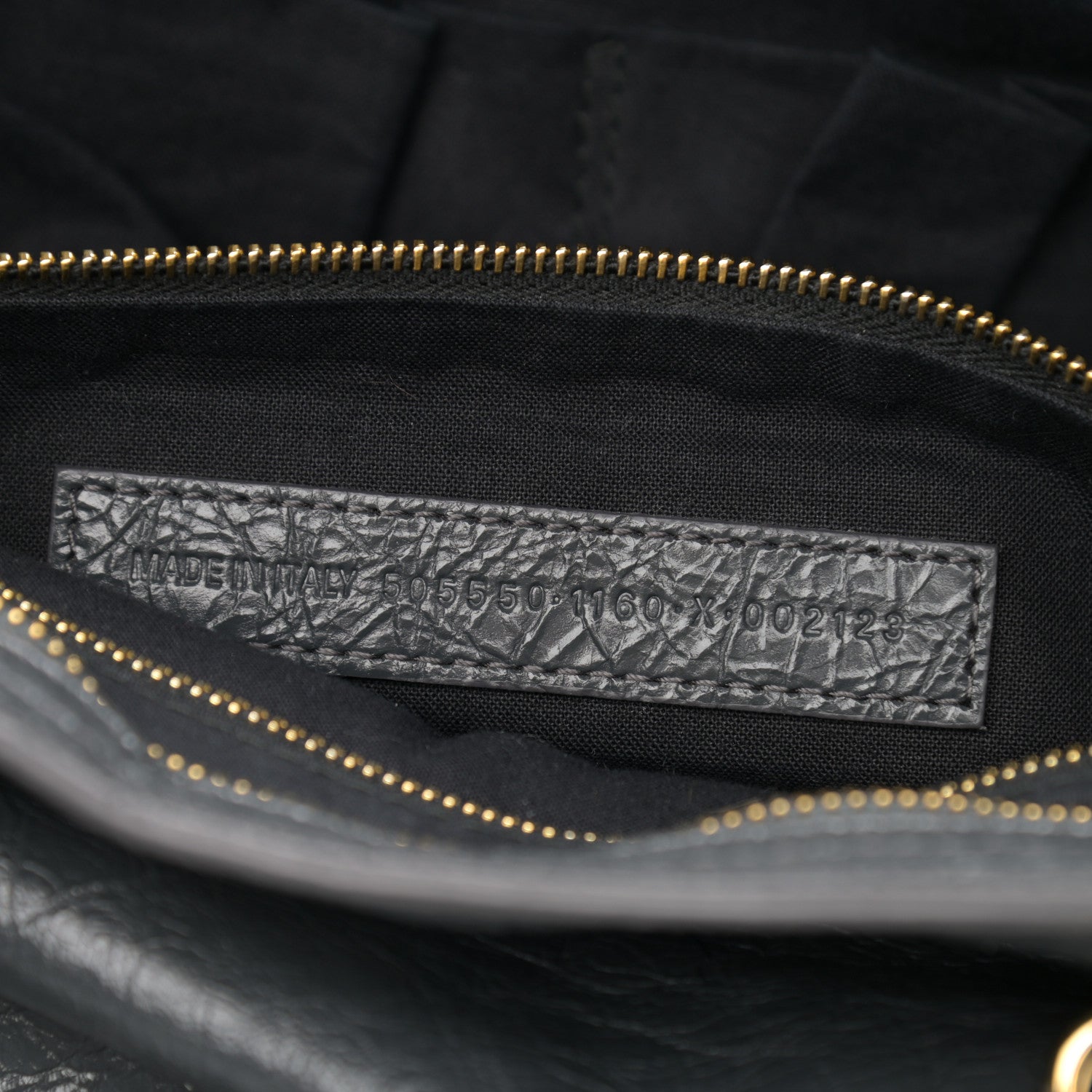 Balenciaga Agneau Classic Gold Hardware City Gris Fossile Anthracite 7 of 10