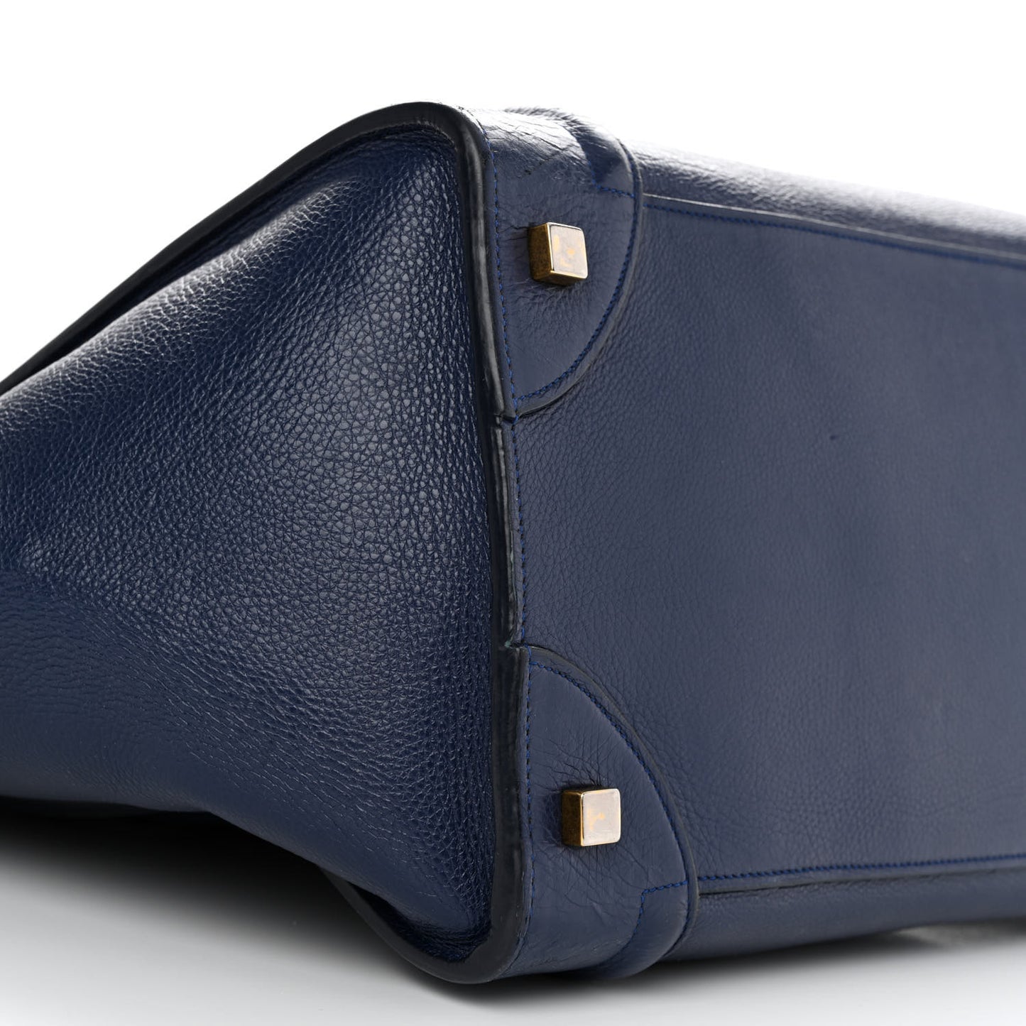 Drummed Calfskin Mini Luggage Ink