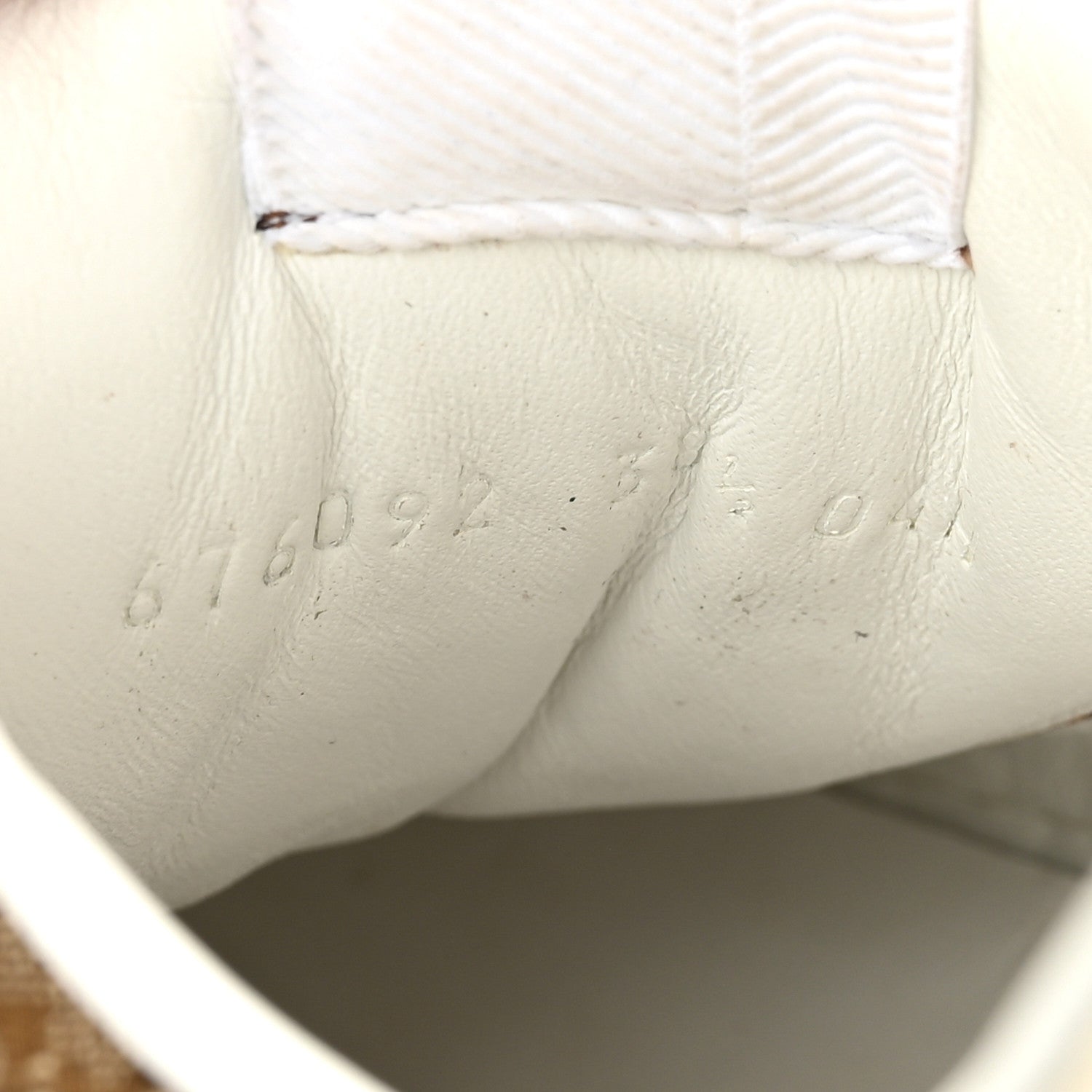 Gucci Calfskin GG Monogram Womens Platform 55mm Sneakers 38.5 Hezelnut Beige Ebony Mystic White 9 of 10