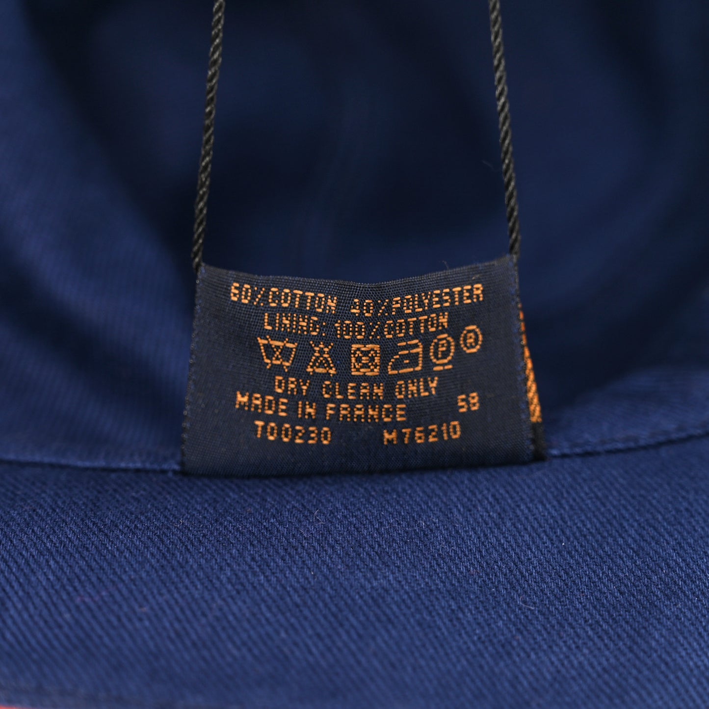Monogram Denim Transformable Bob Bucket Hat 58 Blue Orange