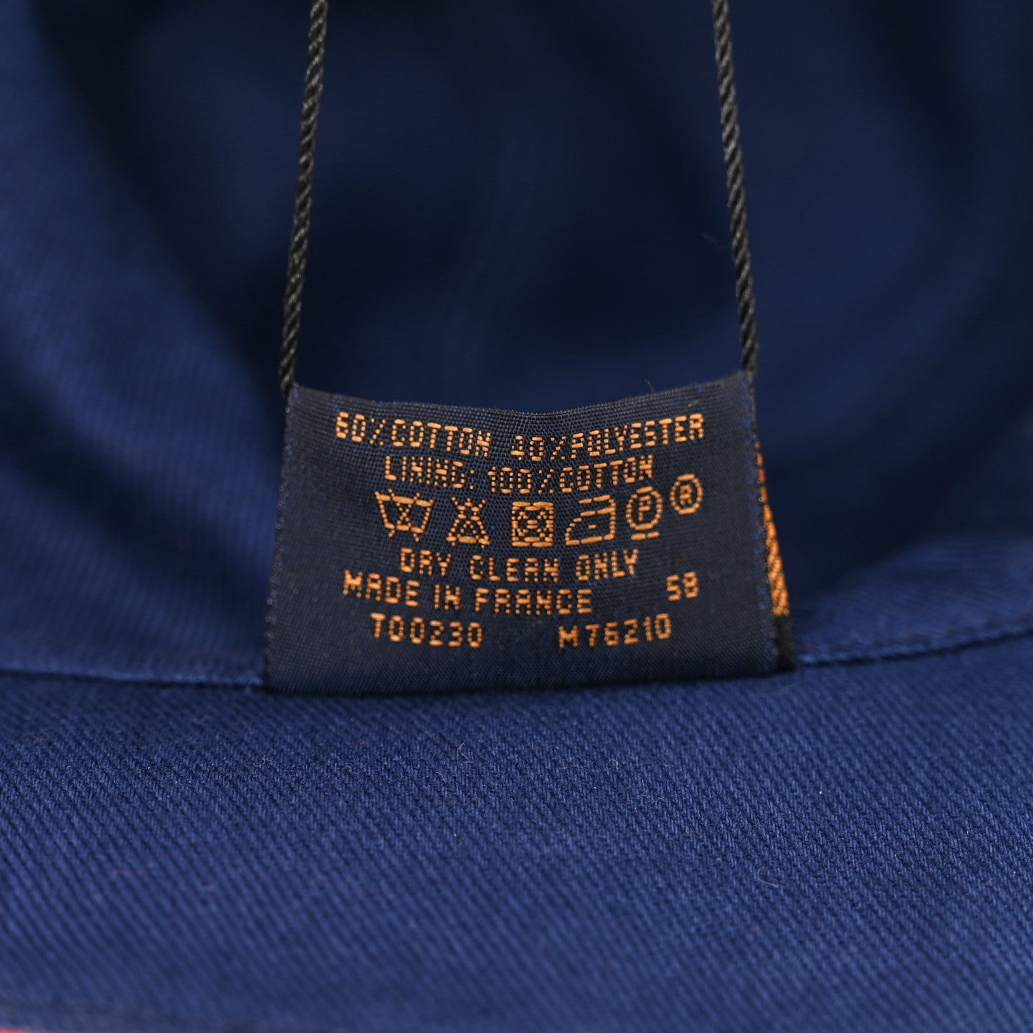Louis Vuitton Monogram Denim Transformable Bob Bucket Hat 58 Blue Orange 7 of 8