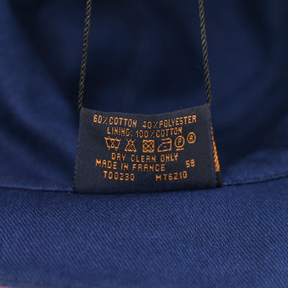 Louis Vuitton Monogram Denim Transformable Bob Bucket Hat 58 Blue Orange 7 of 8