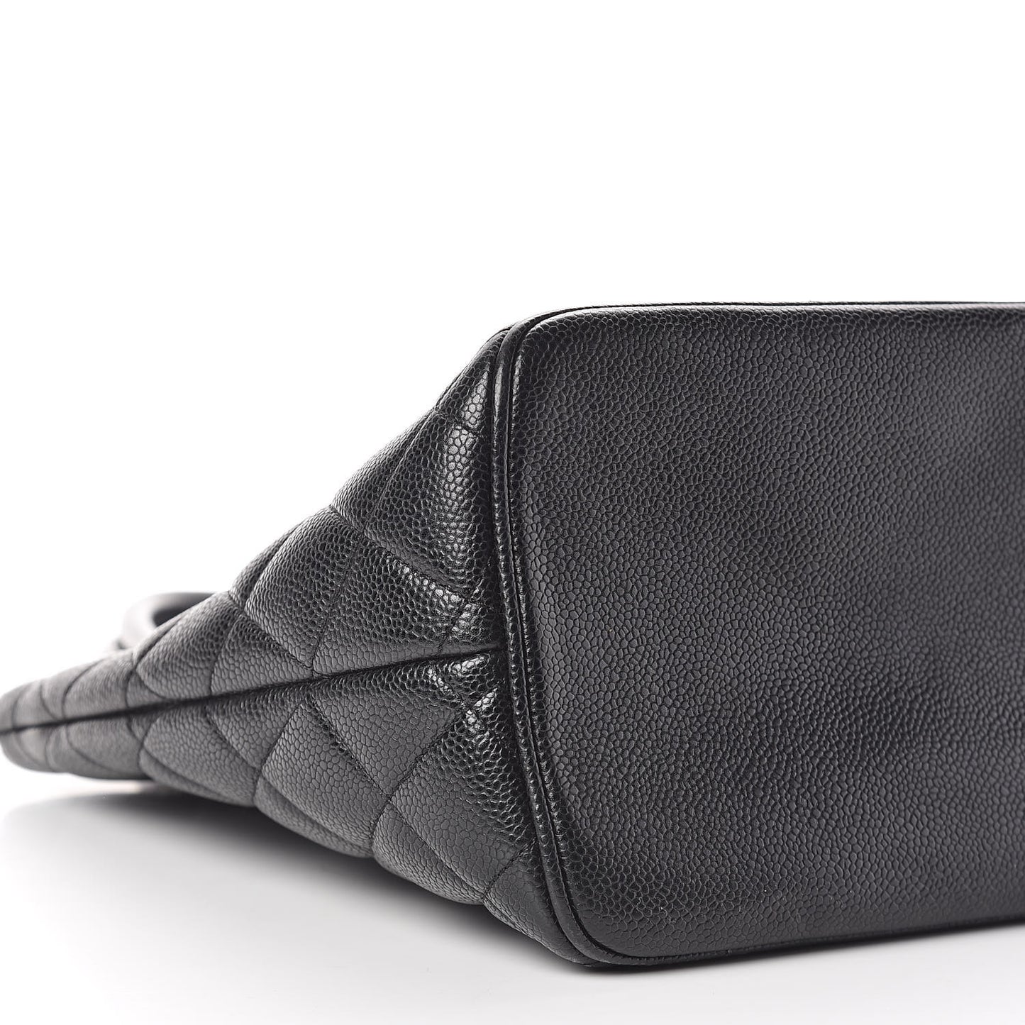 Caviar Quilted Medallion Tote Black