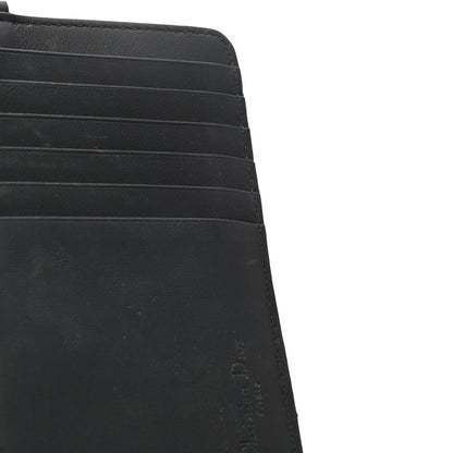Christian Dior Ultra Matte Lambskin Cannage Small Lady Dior Zip Card Holder Black 12 of 13