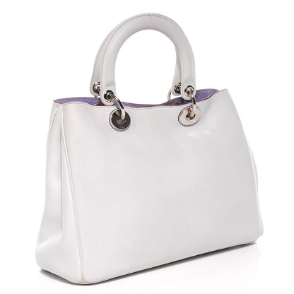 Christian Dior Calfskin Medium Diorissimo Bag White 3 of 10