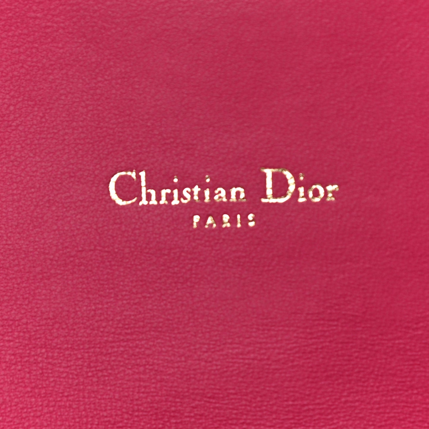 Lambskin Cannage Miss Dior Promenade Pouch Fuchsia