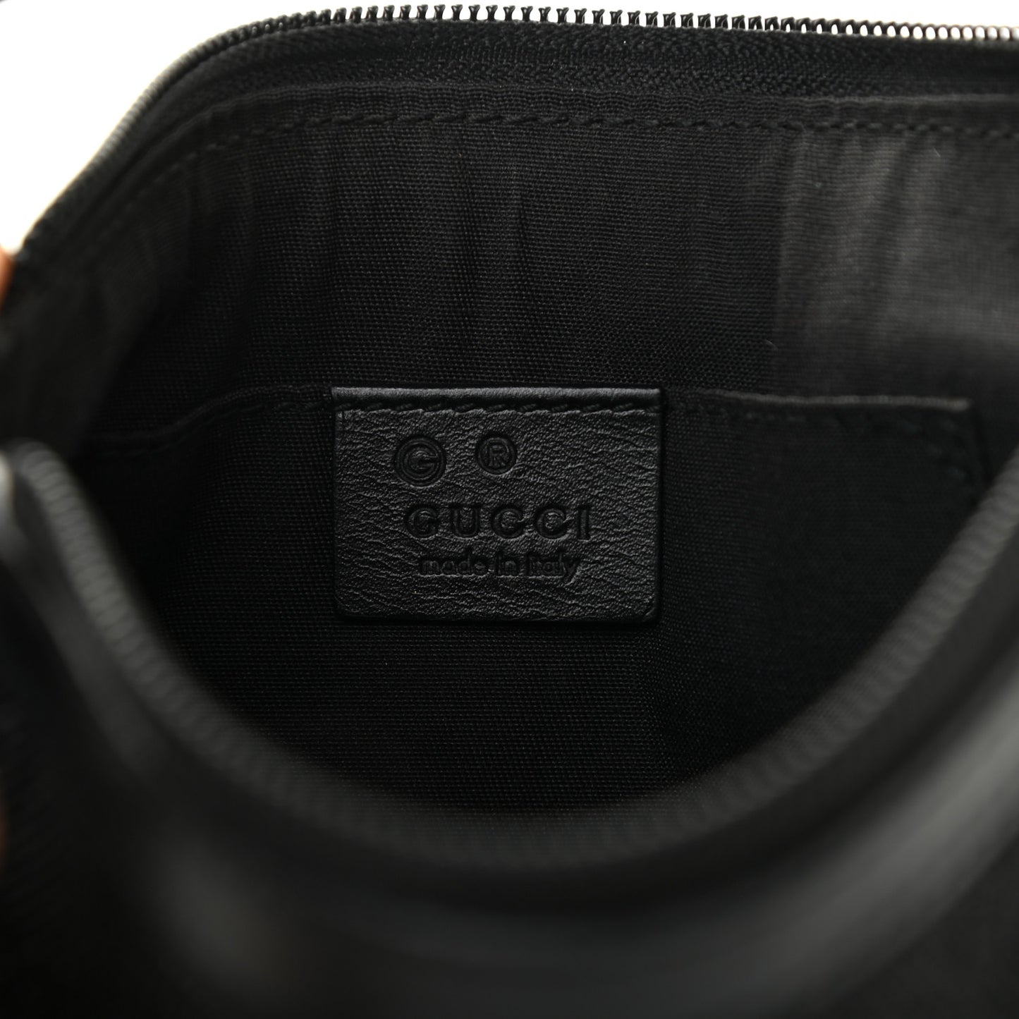 Denim Monogram Pouch Black
