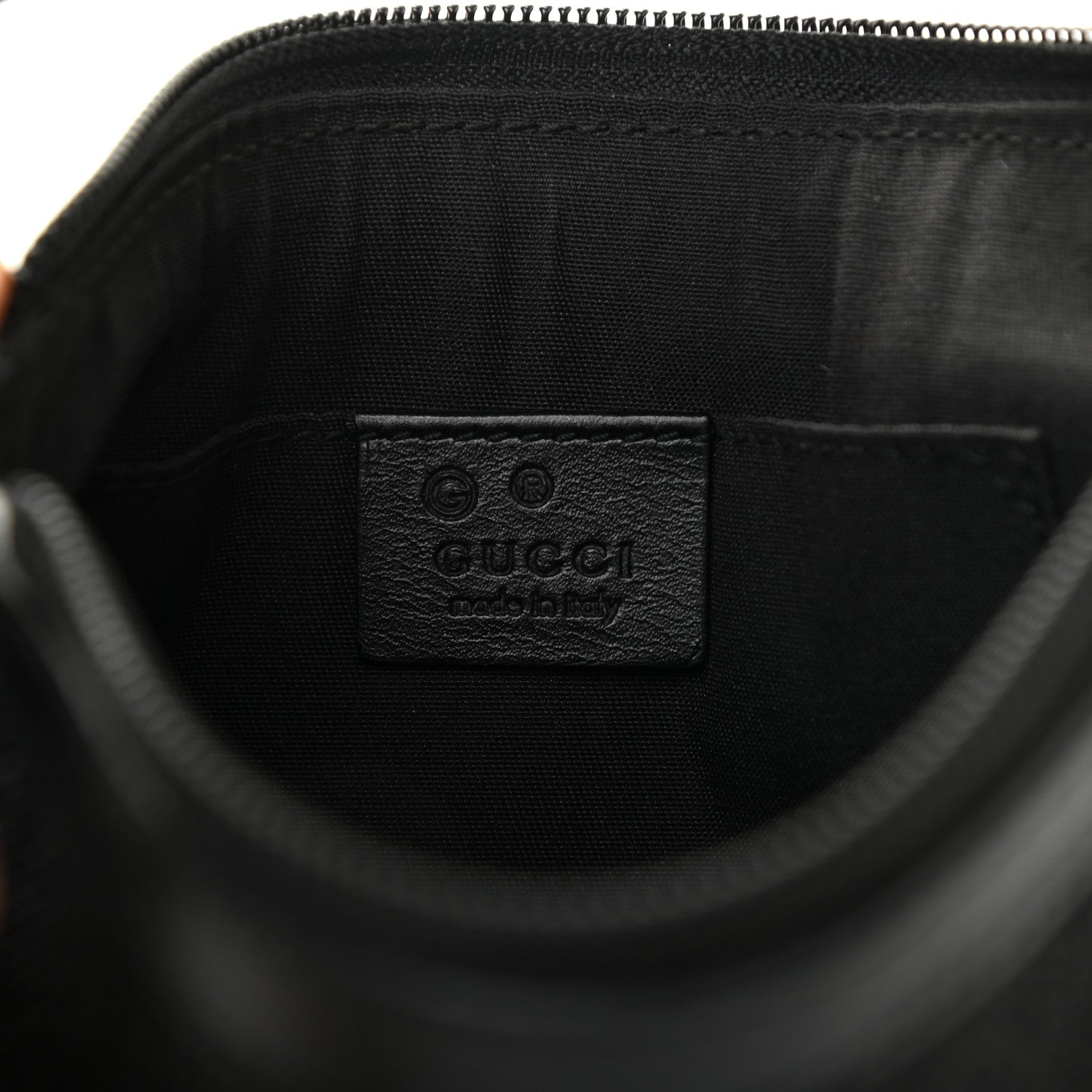 Gucci Denim Monogram Pouch Black 5 of 8
