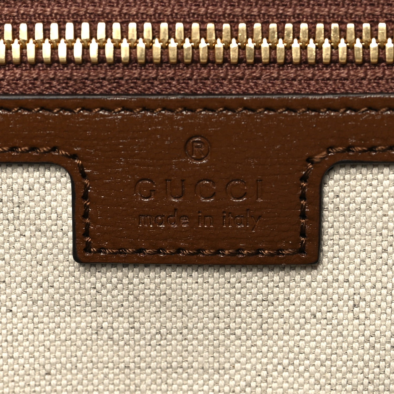 Gucci GG Supreme Monogram Azalea Calfskin Retro Interlocking G Duffle Bag Beige Ebony Brown Sugar 5 of 11
