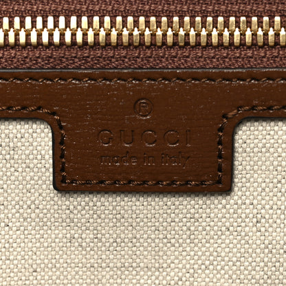 Gucci GG Supreme Monogram Azalea Calfskin Retro Interlocking G Duffle Bag Beige Ebony Brown Sugar 5 of 11