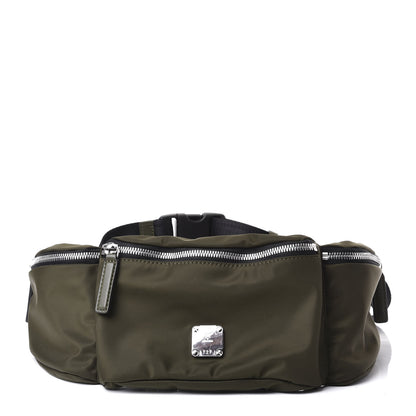 MCM Nylon Jemison Belt Bag Loden Green 1 of 9