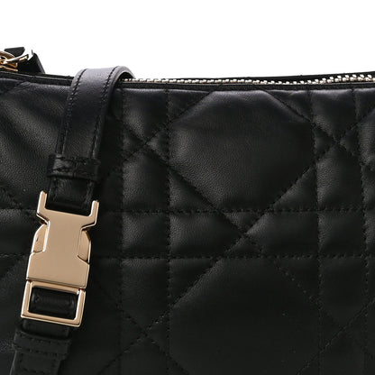 Christian Dior Lambskin Cannage Small Dior Vibe Hobo Bag Black 7 of 9