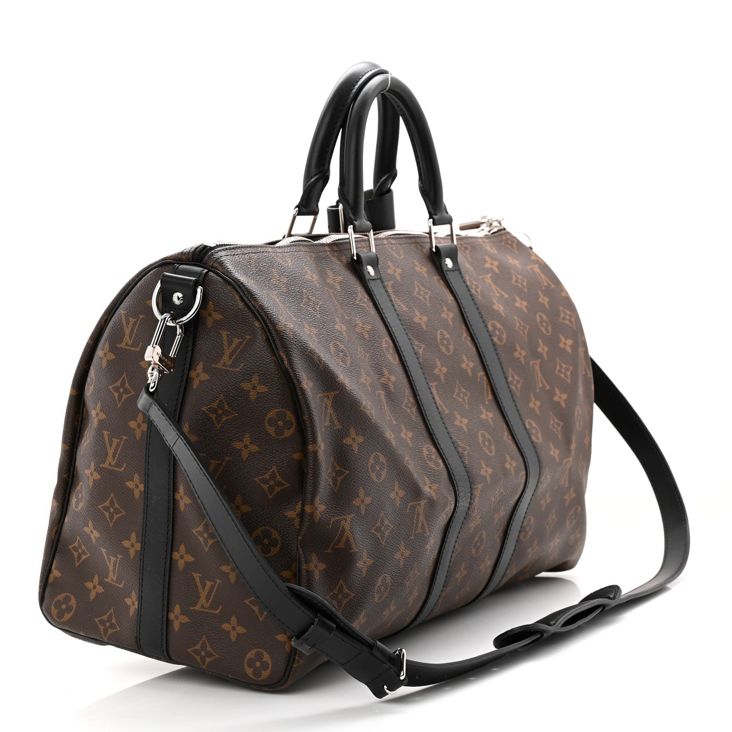 Louis Vuitton Monogram Macassar Keepall Bandouliere 45 3 of 18