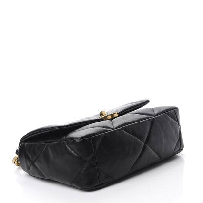 Chanel Goatskin Quilted Medium 19 Flap Black 4 of 11