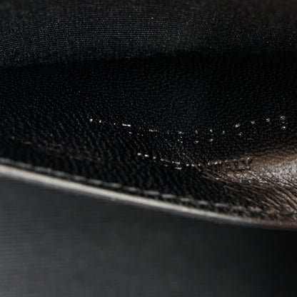 Saint Laurent Calfskin Crocodile Embossed Small Classic Monogram Kate Tassel Satchel Nude Powder 8 of 12