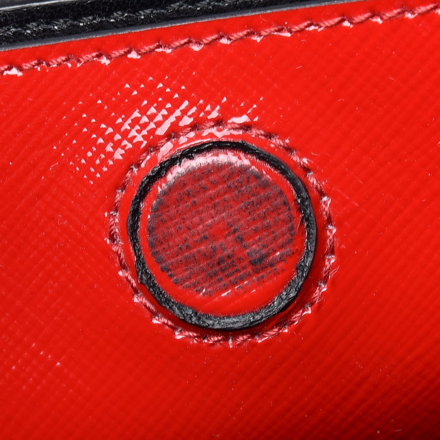 Saffiano Vernice Medium Double Bag Rosso