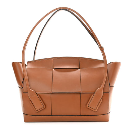 Bottega Veneta French Calfskin Maxi Intrecciato Large Arco Wood 1 of 16