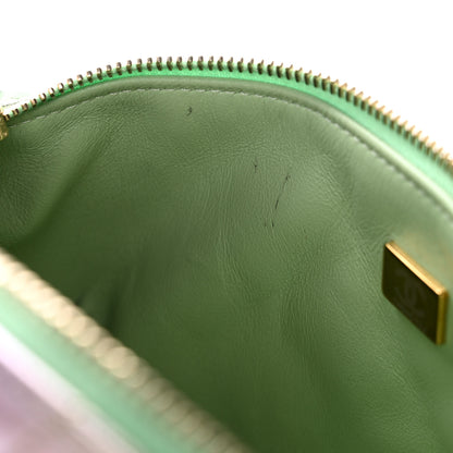 Chanel Gradient Metallic Lambskin Quilted Walking Mood Waist Bag Fanny Pack Pink Purple Green 12 of 12