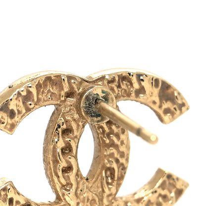 Chanel Twisted CC Earrings Light Gold 4 of 4