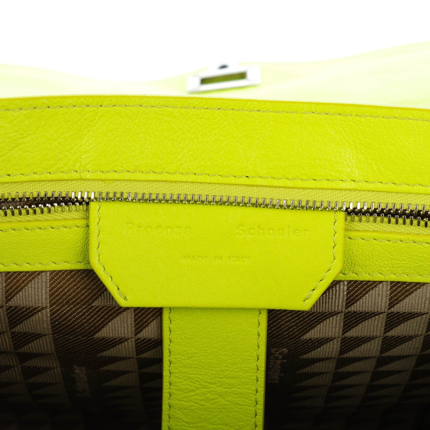 Proenza Schouler Lambskin Medium PS1 Satchel Sulfur 6 of 7