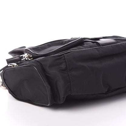 Prada Tessuto Nylon Frame Satchel Black 6 of 7